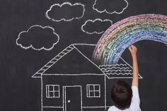 Drawing rainbow